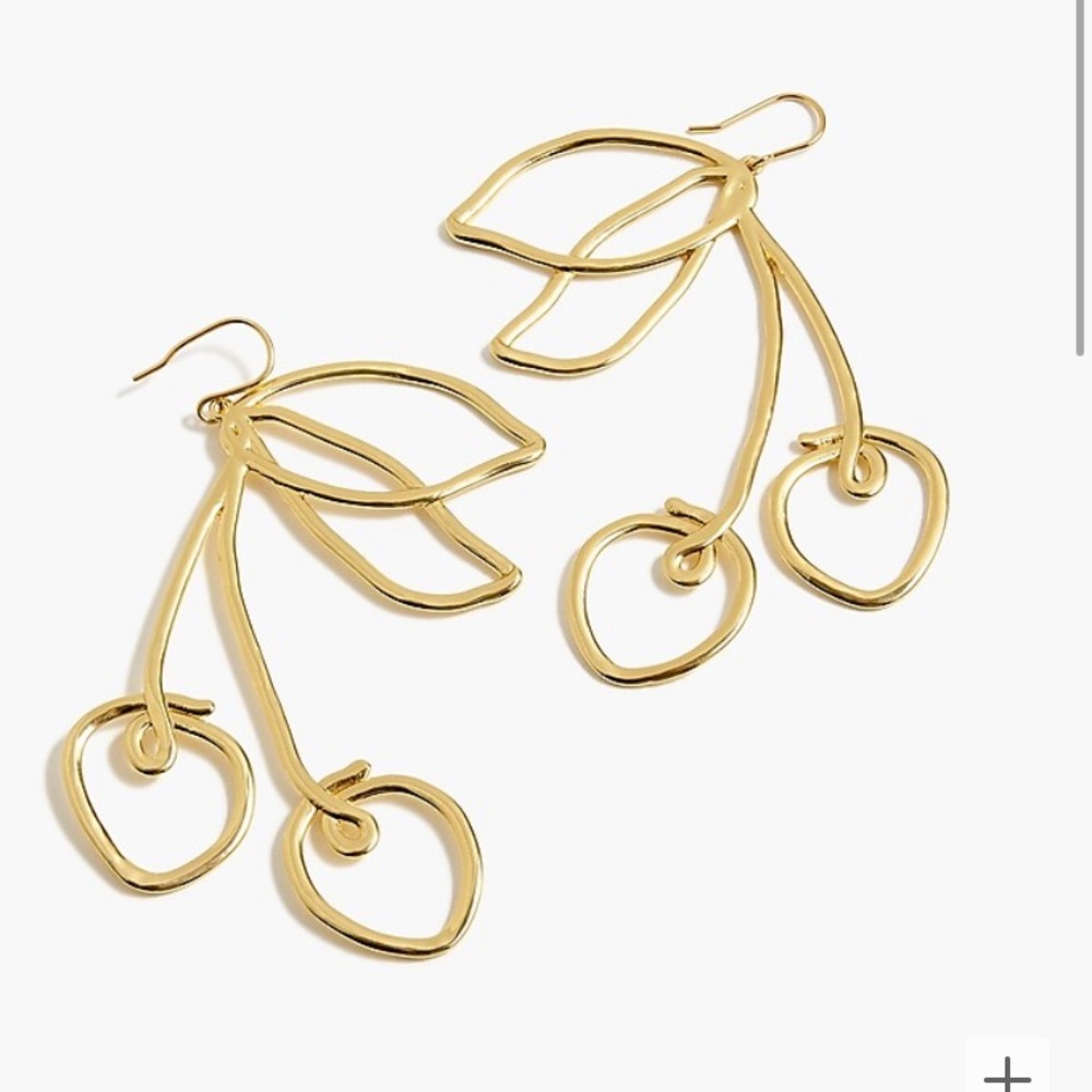 NWOT JCrew Cherry Earrings